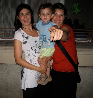 Andrea (Host Mom), Mateo (THE CUTEST), and me. 